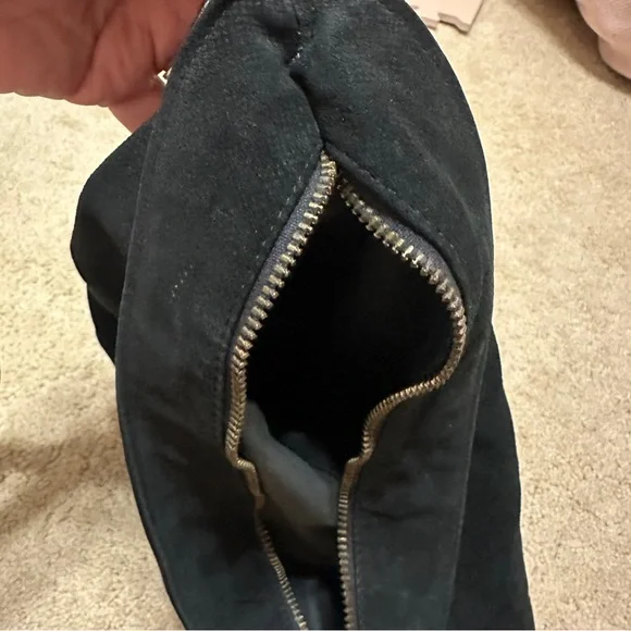 ✨BOGO 1/2 ✨ Rare Vintage Bottega Veneta suede handbag black - Picture 8 of 16